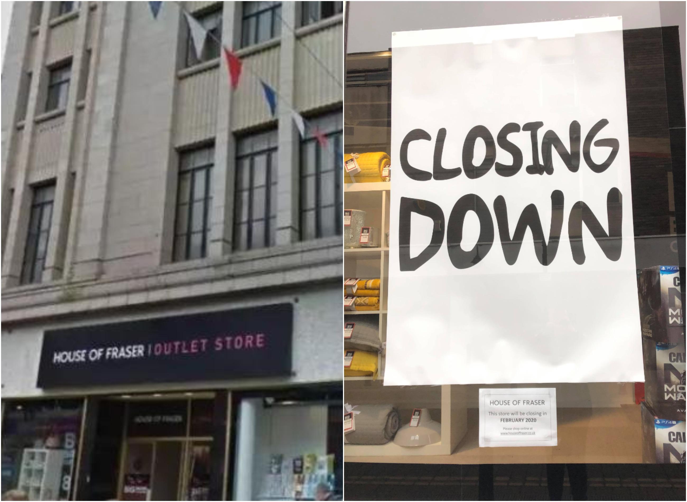Doncaster's House of Fraser store to close next month, bosses confirm