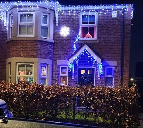 The whole street has been given a festive makeover.
