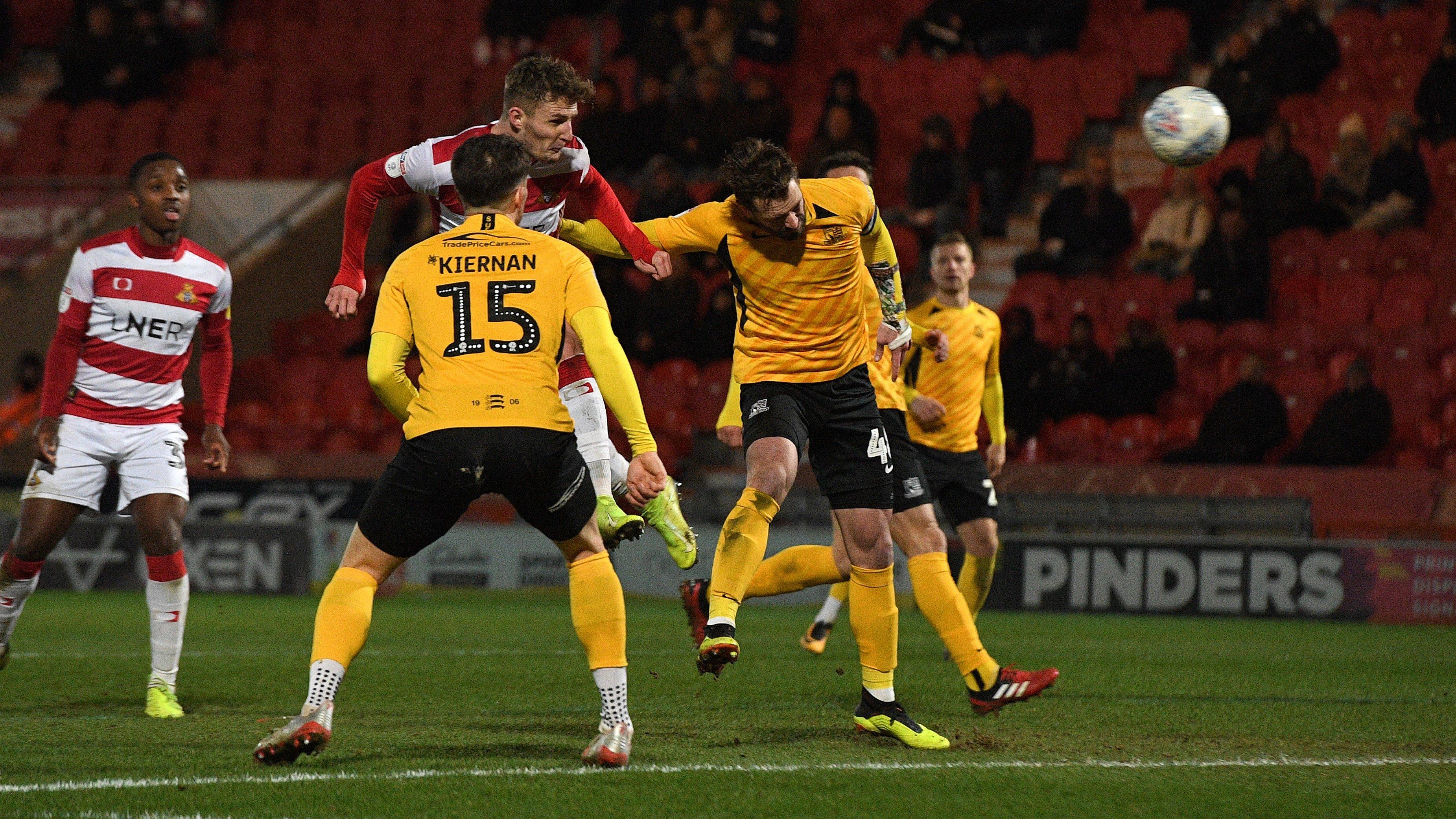 Kieran Sadlier scores his second goal in Rovers' win over Southend United