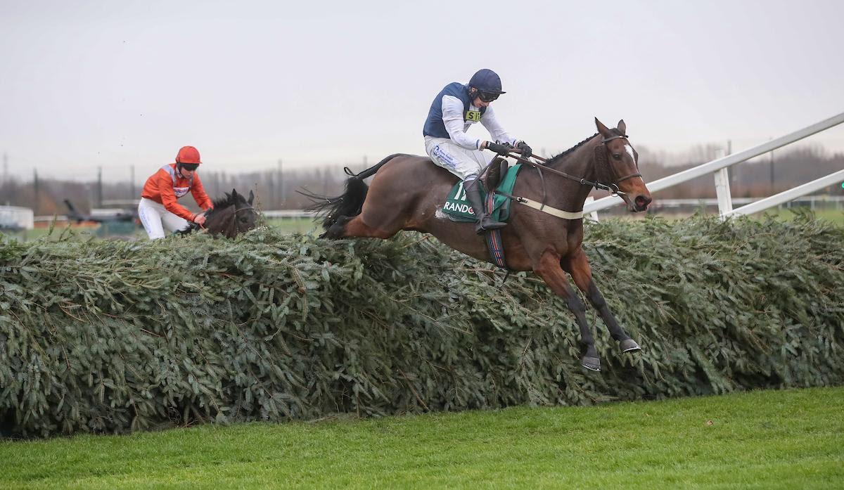 Walk In The Mill, one of the leading fancies for this year's National, in action over the Aintree fences.