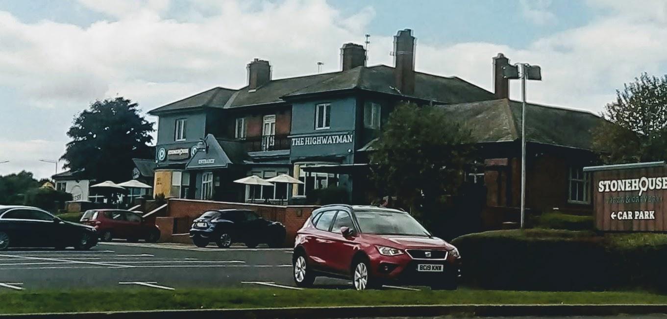 Several windows have been boarded up at The Highwayman.