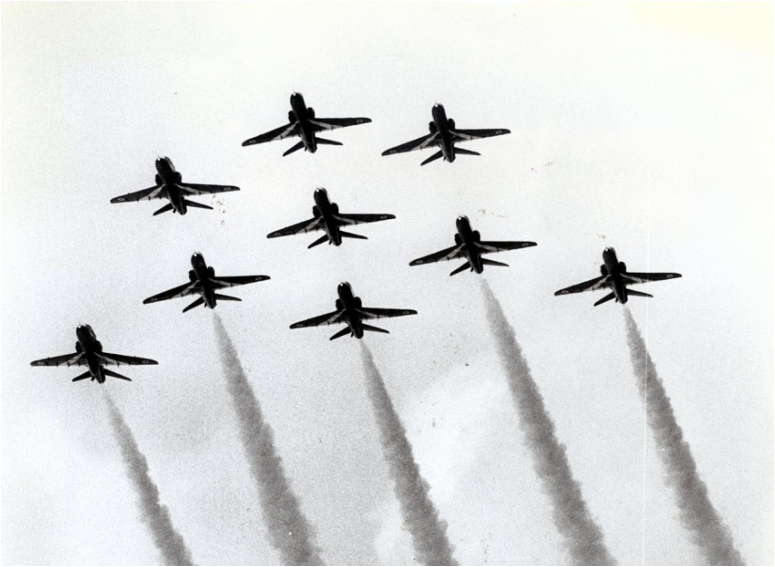 The world famous Red Arrows were a staple of the show.