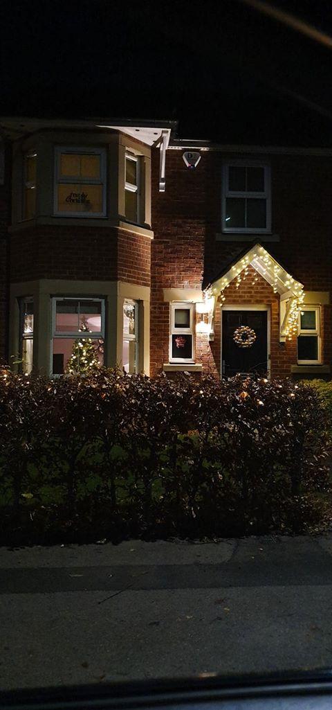 Houses have been decked with decorations.