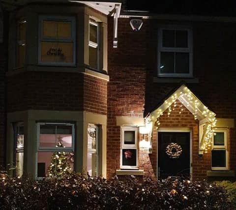 Houses have been decked with decorations.