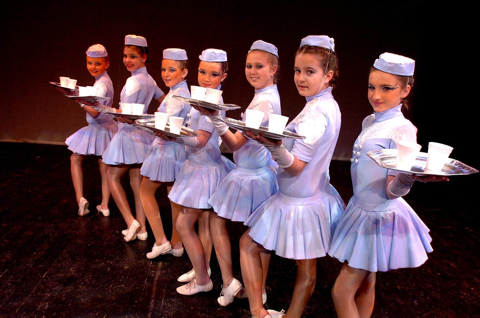 Some of the Claire Anderson dancers who performed in a dance show at Doncaster Civic Theatre.