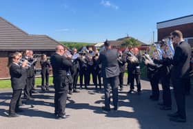Uppermill Brass Band will play on Sunday, June 23.