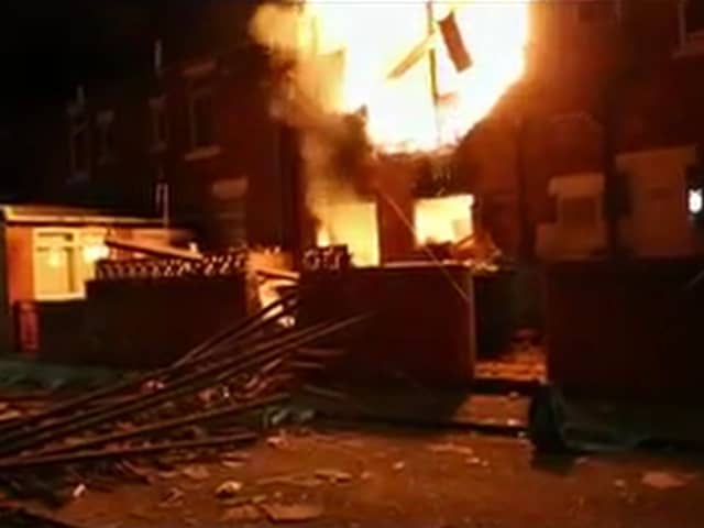 Willington property on fire after house explosion.