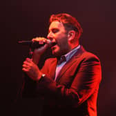 Terry Hall of The Specials performs on stage during the Splendour in the Grass festival at Belongil Fields 