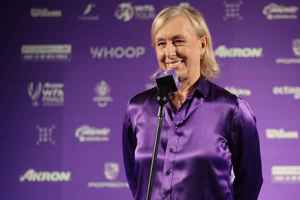 Martina Navratilova has been diagnosed with cancer. (Getty Images)