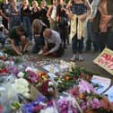 A vigil held in Manchester city centre following the bombing at Manchester Arena. Photo: AFP via Getty Images