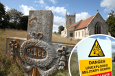 Imber and Tyneham are two villages that were abandoned during World War Two