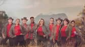 Cast of I’m a Celebrity Legend. Picture: Charlie Sperring/ ITV