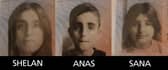 Shelan and her children, Anas and Sana, were last seen a week ago.