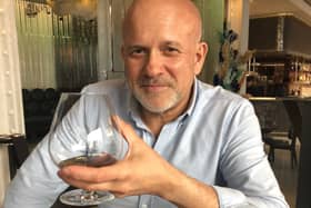 Cliff Edwards enjoying a Zacapa rum in the Mayfair Bar