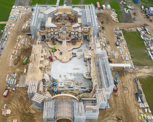 Peak behind the curtain at the incredible new Land of Oz set being built for the movie adaptation of hit musical Wicked - starring Ariana Grande