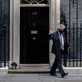 Prime minister Boris Johnson leaves 10 Downing Street to head to Parliament for Prime Minister’s Questions (Photo by Rob Pinney/Getty Images)