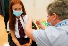 Children aged 12 to 15 in the UK are now eligible to receive a single dose of the Pfizer vaccine (Photo: Getty Images)