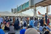 People have been attempting to flee the country. (Photo by -/AFP via Getty Images)