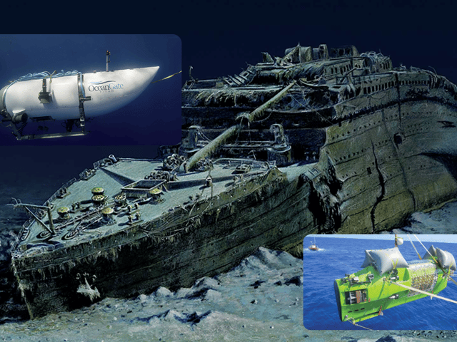 Deepsea Challenger and Titan hero