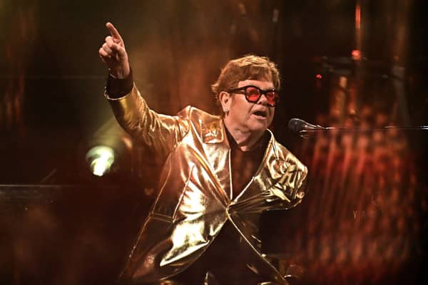 Elton John made his Glastonbury debut on Sunday night