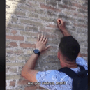 UK tourist, reportedly named Ivan Dimitrov, said he did not know Rome’s Colosseum was ‘so old’. 