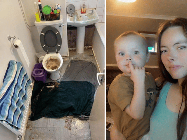 Young mum, 22 horrified as Norwich council flat floods with ‘thick brown’ human waste