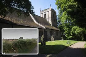 The village of Hooton Pagnell, 16 miles from Sheffield, and, inset, the nearby fields where an earth tremor is thought to have been centresd. Main Picture: National World. Inset picture: Google