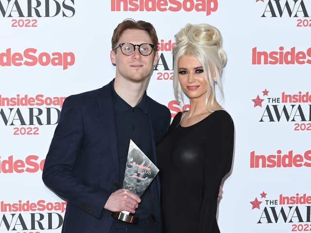 Jamie Borthwick and Danielle Harold won Best Actor and Best Actress at the Inside Soap Awards 2023