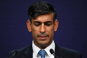 Rishi Sunak said allegations of a Tory MP committing multiple rapes are “very serious” and anyone with evidence should “talk to police”. (Photo: POOL/AFP via Getty Images) 