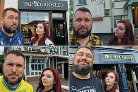Dale Harvey, 37, and Holly Booth, 31, are on a mission to "raise the profile of the great British pub" - by having a drink in every single one.
They started in March last year - and have already spent £22k on alcohol.
They've had a half pint or a spirit and mixer in 2,192 pubs so far - around 5% of Britain's total number of boozers.