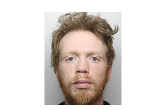 The DNA of another man - Taylor Blackburn (pictured) - was also found on one of the weapons following the warrant executed at the Denaby home in December 2022