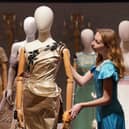 A stolen mannequin from Netflix series The Crown was found in a canal in South Yorkshire. This photo shows props from the series on show at Bonhams ahead of being auctioned