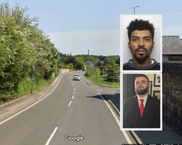 Kyle Buckley, of Eckington, top, has been jailed after a horrific crash, in which Jordan Sheehy, from Doncaster, died.Main picture: Google. Inset: Derbyshire Police