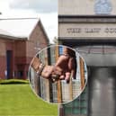 Sheffield Crown Court heard how during the course of their three-month relationship while she was a custody manager at HMP Marshgate in Doncaster, Lauren Miller gave the inmate, with whom she was in a sexual relationship, preferential treatment in a number of ways. Inset picture posed by models 

