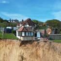 The demolition of Cliff Farm in Trimingham. May 10 2024. 