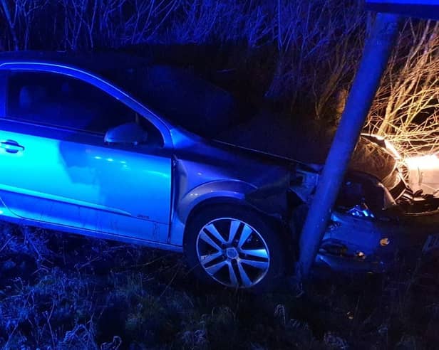 Uninsured and untaxed teenager Blayze McKane, 19, managed to reach speeds up to 115mph before losing control of his vehicle on a slip road.  