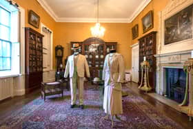 Costume from the Classics includes these screen worn outfits by David Suchet and Bette Davis in Death on the Nile.