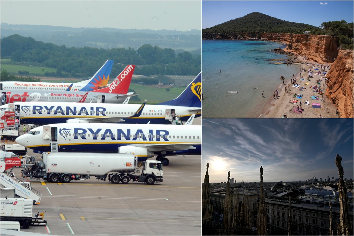 Ryanair flash sale: 26 holiday destinations you can fly to from £12.99 including Ibiza and Milan