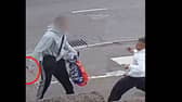 An off-duty response officer, PC Rishi Thobhani, has described how he jumped into action and chased down a shoplifter - despite being threatened with a large kitchen knife. 