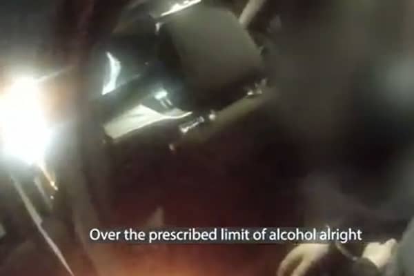 A burglar was caught driving a stolen car - more than FOUR TIMES over the legal drink limit. 