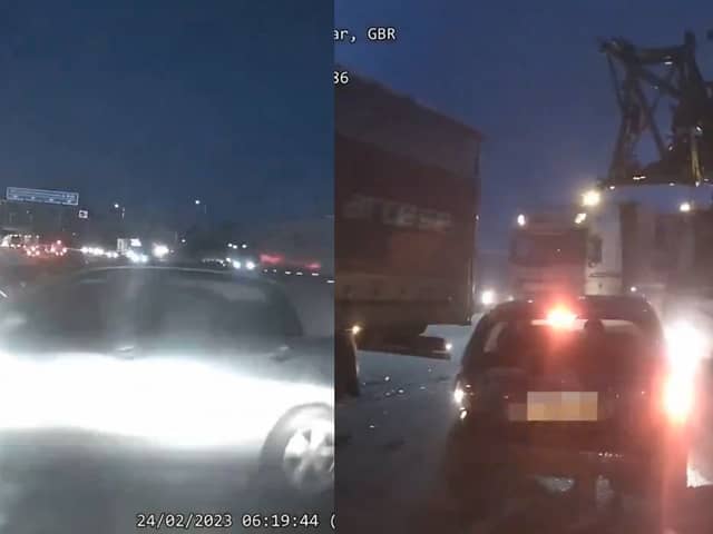 Drug driver causes 7-vehicle crash on motorway.