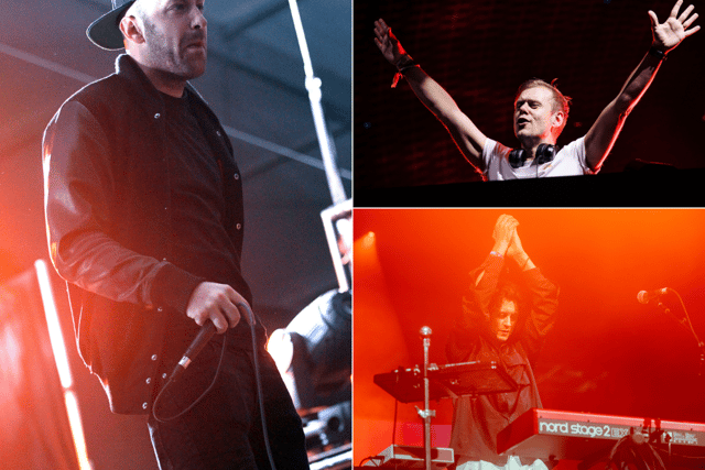 (Clockwise from left) Is Sub Focus and I.D, Armin van Buuren or Barry Can't Swim in our writer's picks for the five acts to check out at Creamfields North 2024?