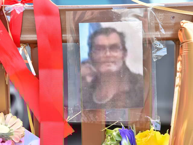 Tributes to Neil Shadwick who died after a robbery in Stroud Tesco Superstore Carpark.  