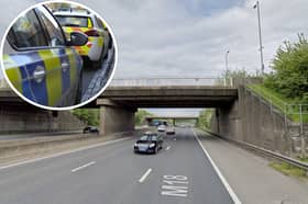 An 18-year-old has died and a 19-year-old is fighting for his life in hospital following a collision on the M18.