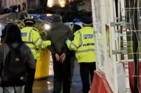Picture shows officers making an arrest in Sheffield city centre. But not all police work involves dealing with crime