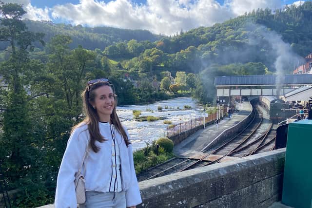 Visiting Llangollen with the Heritage steam train in the background. (Photo: Isabella Boneham)