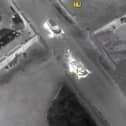 Police on land and in the air combined to great effect to bring a speeding car to a halt and arrest three suspects.
