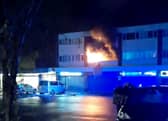 The fire at the flat on Chase Road in Burntwood