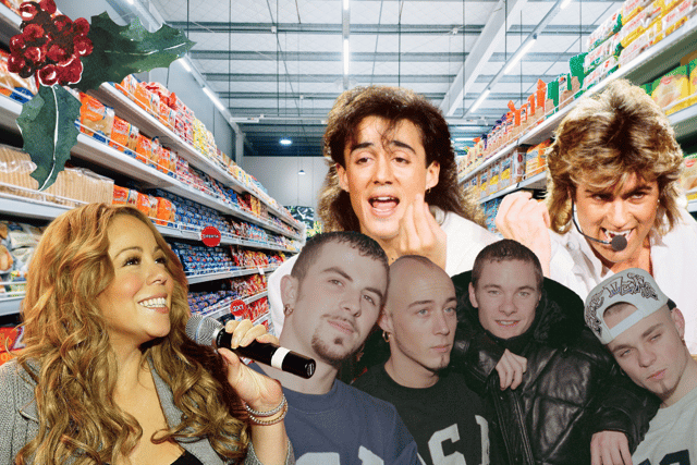 Prepare yourself - your supermarket shops will be full of Mariah Carey, Wham! and East 17 very, very shortly.