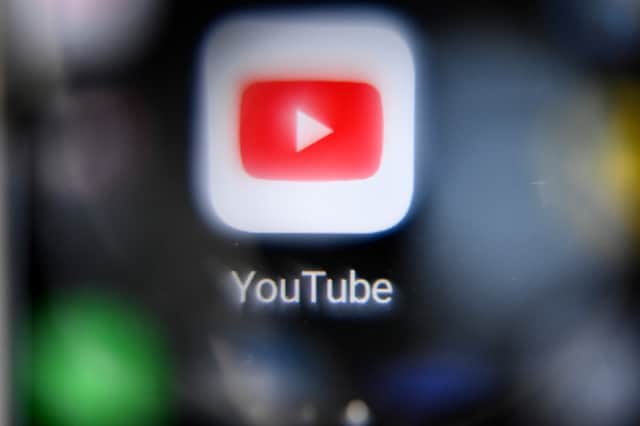 YouTube logo. Photo: KIRILL KUDRYAVTSEV/AFP via Getty Images